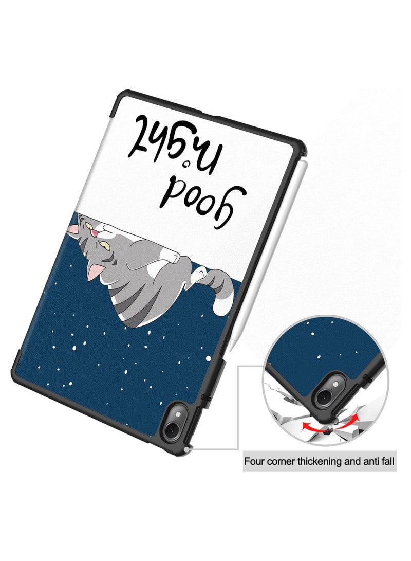 عام جديد حالة متوافق مع هواوي ماتي باد الهواء 11.5 بوصة 2023 اللوحي ، بو الجلود ثلاثي أضعاف حامل غطاء ل المفكرة الهواء 11.5 - Image 4