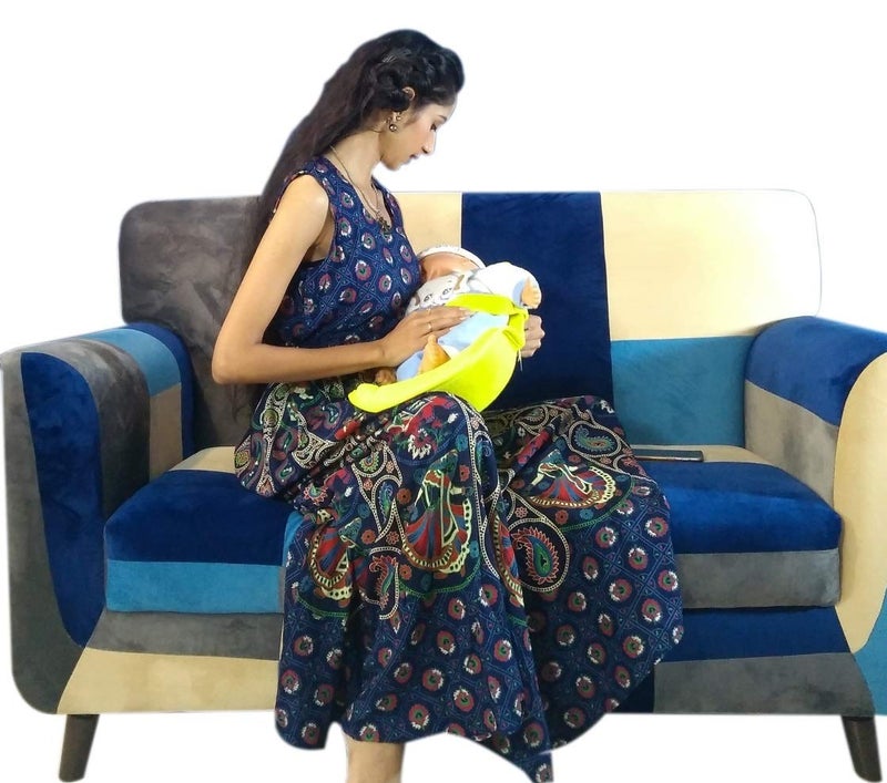 HOOPA 2-in-1 Infant Carrier for Newborn (0–4 Months) | Reclined Carrying & Breastfeeding Support | Strong Back Support | Indoor & Outdoor Use | Feeding Pillow | Nursing pad | Sunshine Yellow - Image 3