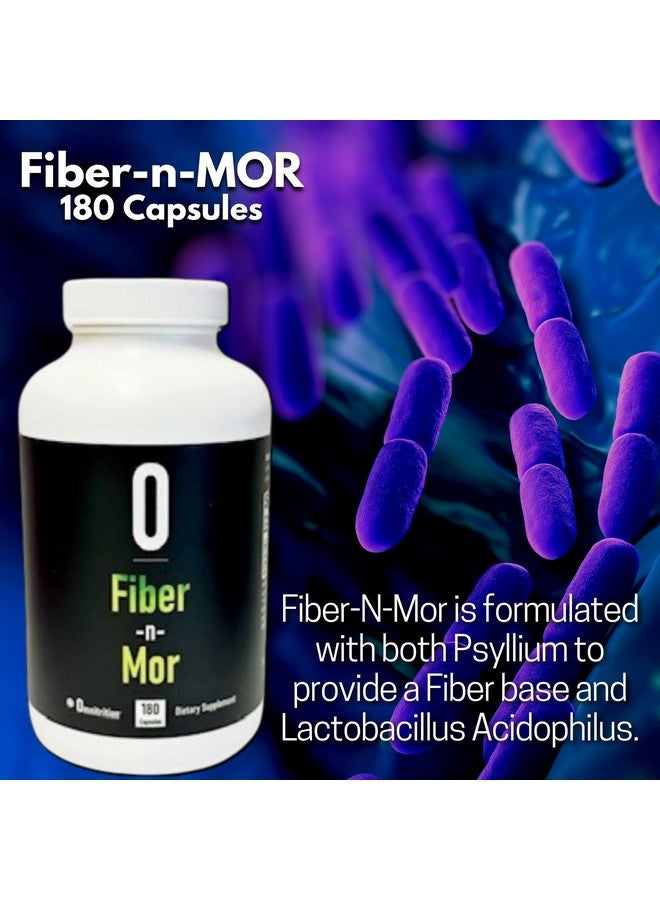 Omnitrition Fiber N Mor Digestive Supplement With Psyllium By Omnitrition 180 Capsules - Image 3
