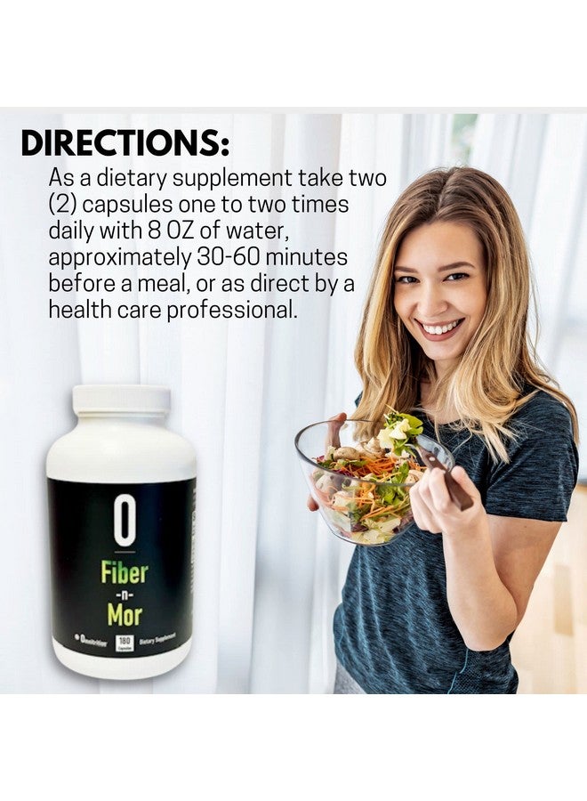 Omnitrition Fiber N Mor Digestive Supplement With Psyllium By Omnitrition 180 Capsules - Image 4