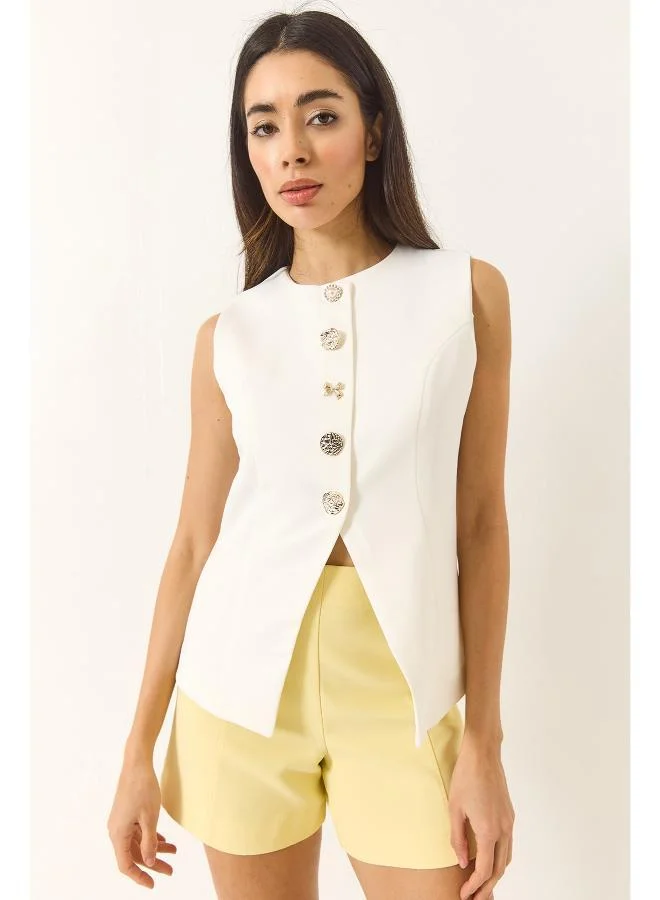 جينجر Button Up Vest