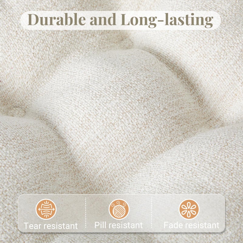 Basic Beyond Chair Cushions for Dining Chairs, Non-Slip Chair Pads, Thick Seat Cushions for Dining Room Chairs, Kitchen Chair Cushions Set of 4, 17" x 17" x 4", Beige - Image 4