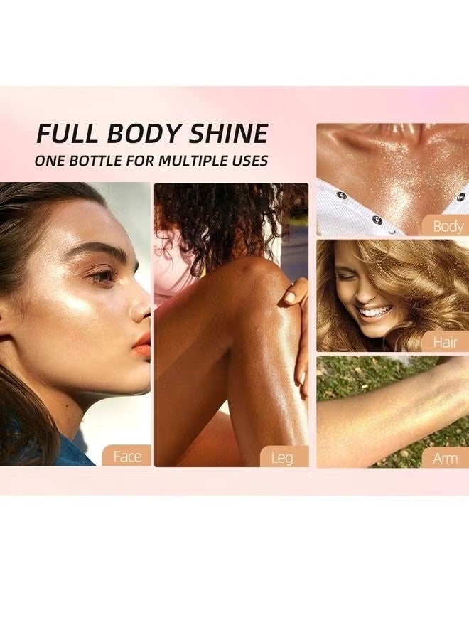 QiBest Polvo De Hadas Magic Colour Shiner Fairy Highlight Makeup,Body Brightens the Natural Three-Dimensional Face Blusher Fairy Highlight Patting Powder((02# LIGHT PINK) - Image 4