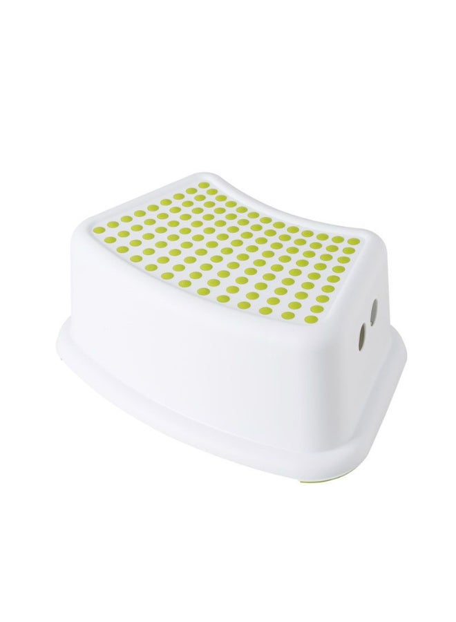 Kawkab Step Stool for Kids, Toddlers Stool for Potty Training, Bathroom, Kitchen, Bedroom, Toy Room and Living Room. Toilet Stools with Soft Anti-Slip Grips for Safety, Stackable (Green) - Image 1