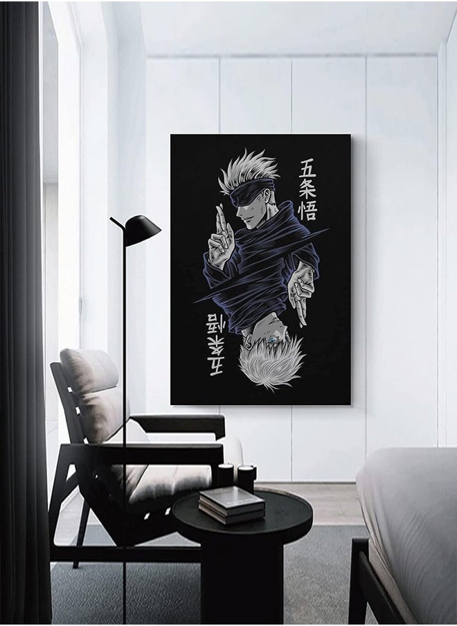 رات سو لوحة قماشية أنمي جوجوتسو غوجو ساتورو بوستر ديكور حائط تزيين الغرف 30x40 سم  - Image 5