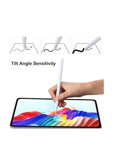 ماركة غير محددة قلم ستايلس لجهاز iPad، بديل قلم Apple Pencil من الجيل الثاني، شحن لاسلكي مغناطيسي، قلم Lapiz Precision iPencil بسعة نشطة لجهاز iPad Air 5th 4th Gen، iPad Pro 12.9 11 بوصة، iPad Mini 6 (أبيض)  - Image 3