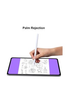 ماركة غير محددة قلم ستايلس لجهاز iPad، بديل قلم Apple Pencil من الجيل الثاني، شحن لاسلكي مغناطيسي، قلم Lapiz Precision iPencil بسعة نشطة لجهاز iPad Air 5th 4th Gen، iPad Pro 12.9 11 بوصة، iPad Mini 6 (أبيض)  - Image 4