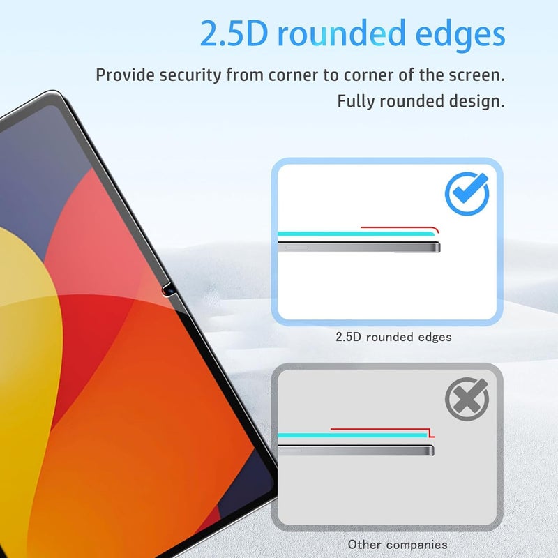 Vertus ® Premium Tempered Glass Screen Protector for Moto Pad 60 Pro 12.7 inch (2025 Released) - Image 3