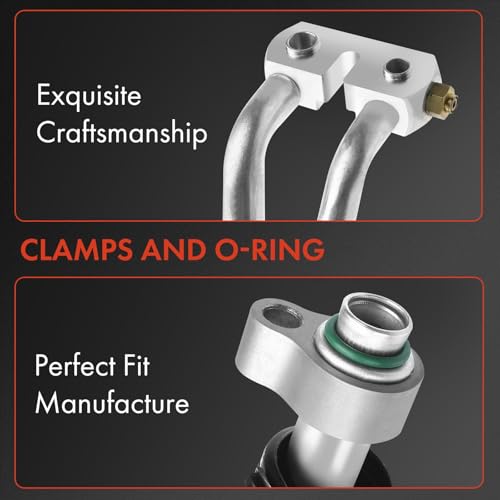 A-Premium A/C Suction and Discharge Line Hose Assembly Compatible with Ford Fusion 2006-2009 2.3L, Mercury Milan 2006-2009 2.3L - Image 3