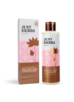 Just Herbs Kumuda Indian White Water Lily Conditioner For All Type Of Hair, 200 Ml (Parabens And Sls Free), 1 Count  - Image 1