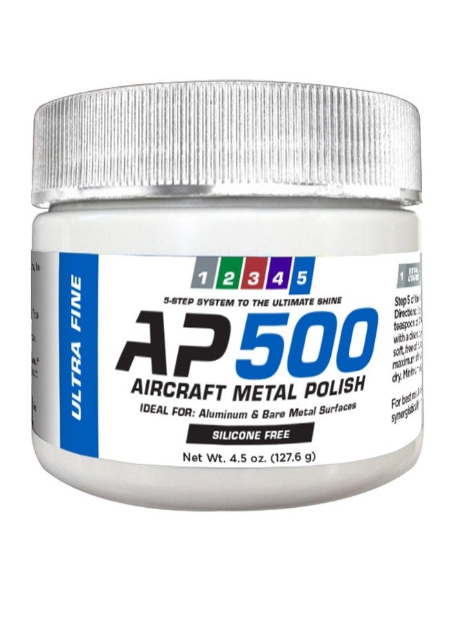 Rolite AP50045z Model AP500 Aircraft Metal Polish, 4.5 oz, Ultra Fine Polish for Airplane Aluminum & Bare Metal Surfaces, Removes Scratches, Professional Aircraft Metal Detailing - Image 1