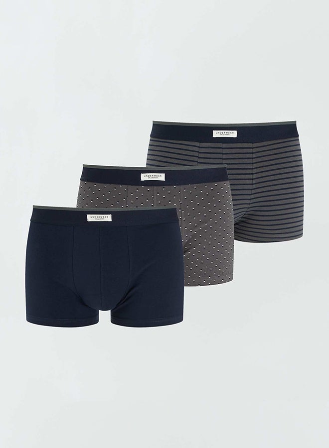 Kiabi Pack of 3 pairs of stretch boxer shorts  - Image 1