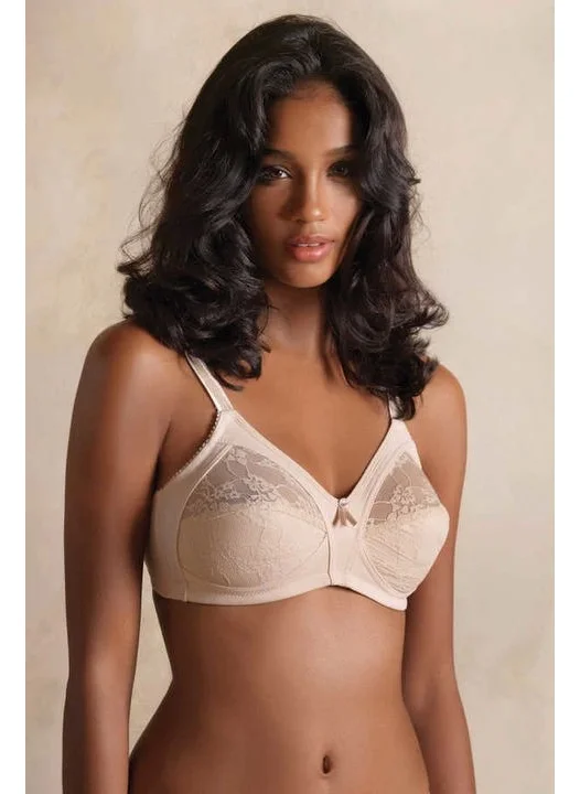 Yeni İnci 1905 Lace Minimizer Bra - White
