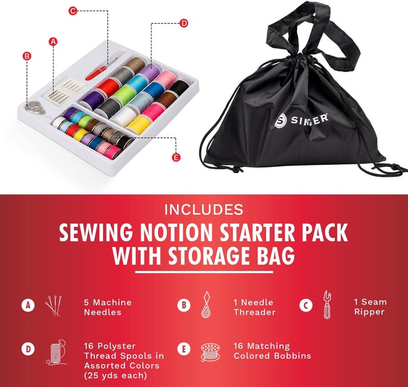 SINGER Stitch Quick + Portable Cordless Mending Machine Bundles (Two Thread Stitch Quick + & Bundle) - Image 4