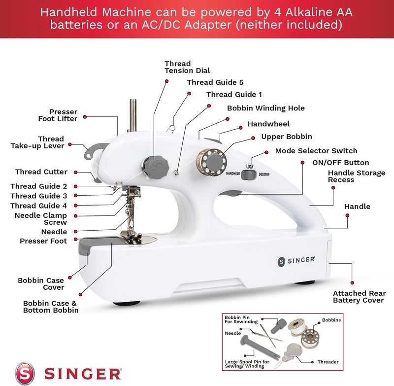 SINGER Stitch Quick + Portable Cordless Mending Machine Bundles (Two Thread Stitch Quick + & Bundle) - Image 3