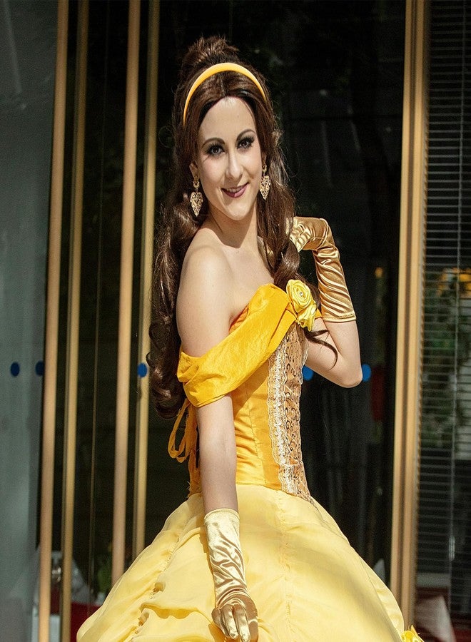 Uintoon Yellow Headband Faux Leather Thin Hairband Halloween Head Bands for Womens & Girls Hair Solid Simple Holiday Cosplay Head Bands Yellow Hair Accessories for Women Girls - Image 5