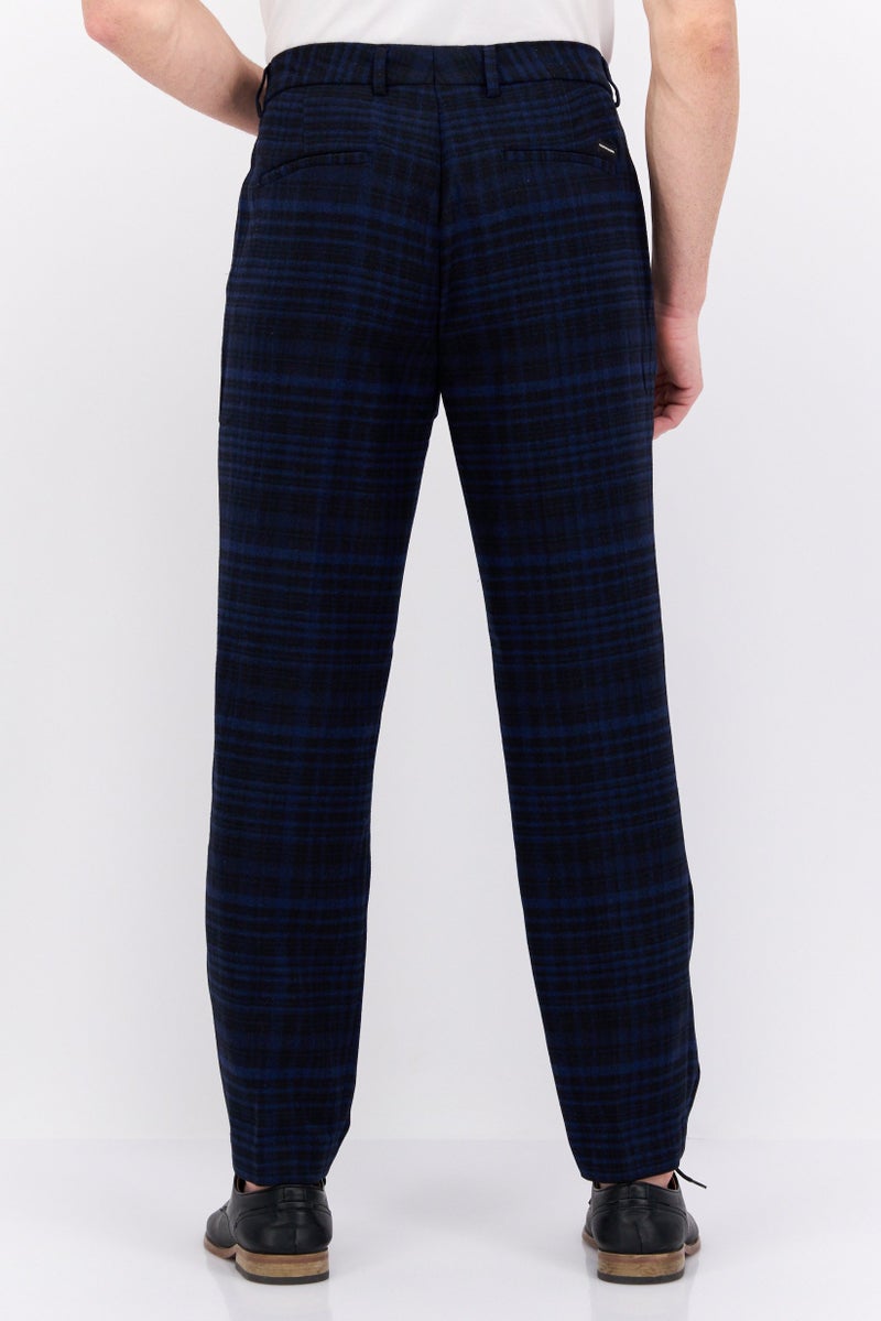 Scotch & Soda سروال تشينو مزخرف للرجال بقصة عادية، كحلي - Image 3