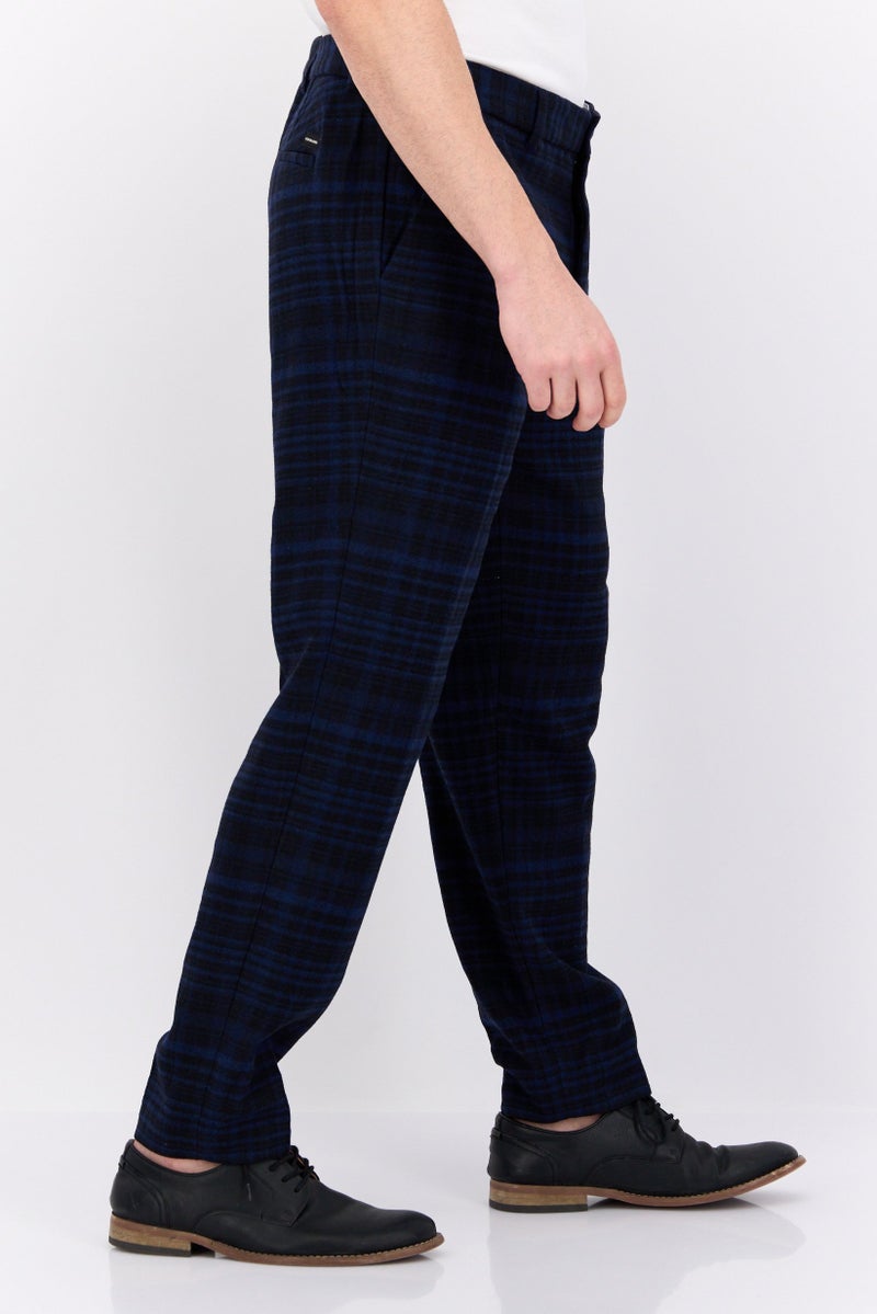 Scotch & Soda سروال تشينو مزخرف للرجال بقصة عادية، كحلي - Image 2