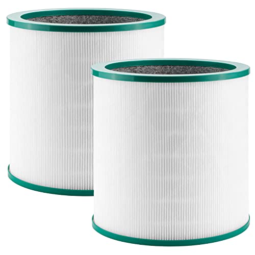 Improvedhand Air Purifier Filter Replacement for Dyson TP01 TP02 TP03 BP01, Compatible with Dyson Pure Cool Link Tower Air Purifier, HEPA 360° Glass Air Purifier Filter,Compare to 968126-03,Pack of 2 - Image 1
