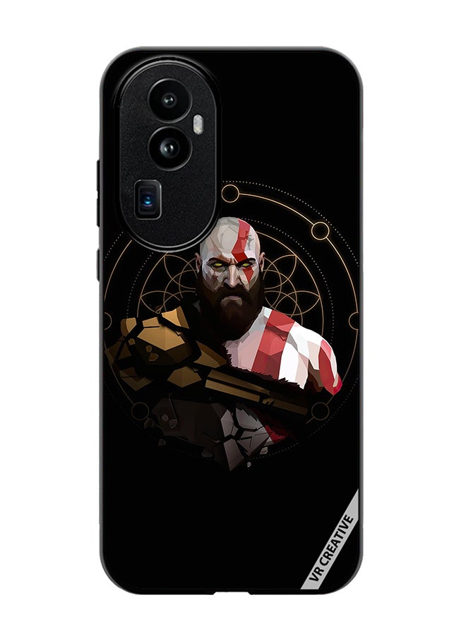 VR CREATIVE Protective Case Cover For Oppo Reno 10 Pro Plus God Of War, Kratos Design Multicolour - Image 1