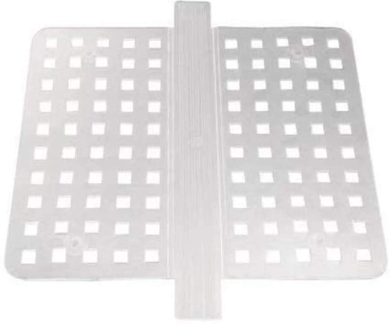 Skemix New Clear Kitchen Dish Safe Durable Grips Double Sink Saddle Divider Protector Mat