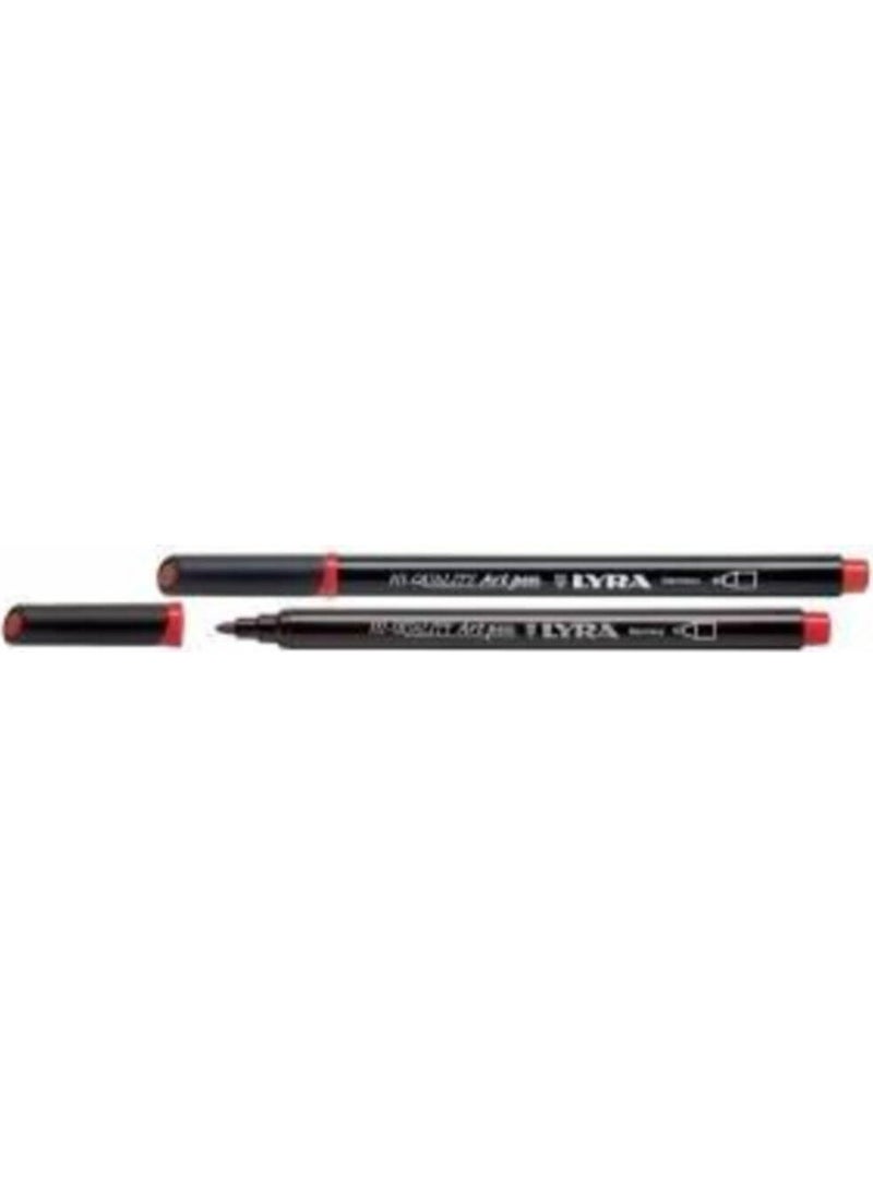 Lyra Hı Quality Art Pen Felt Tip and Drawing Pen Indian Red 092 Indian Red 
