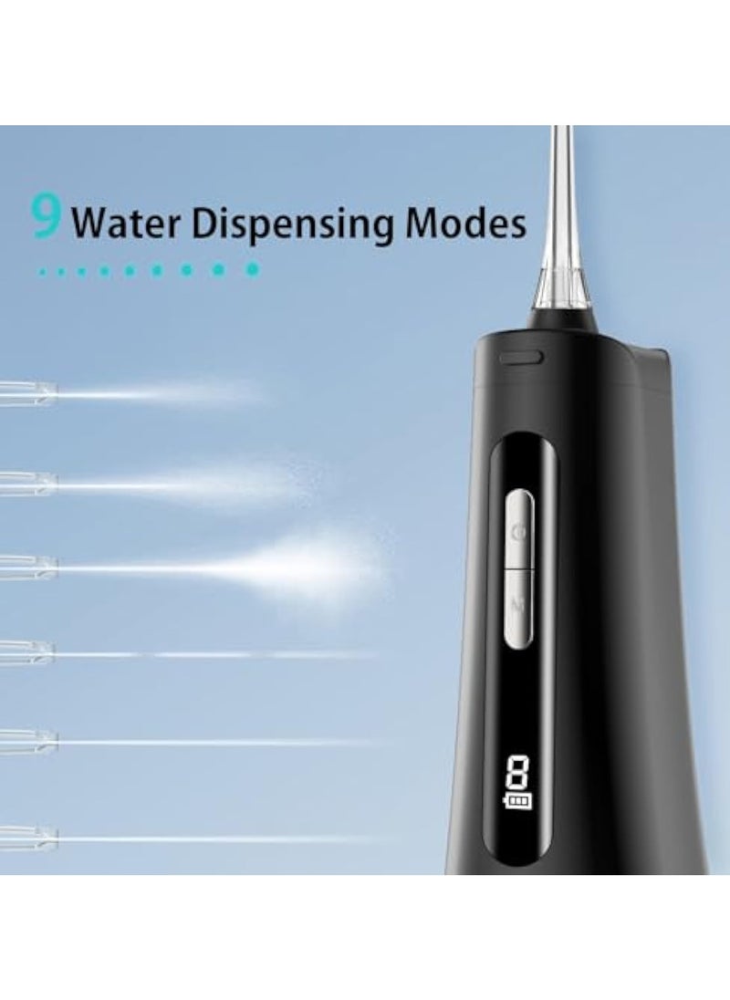 Apexll Cordless Water Flosser – Rechargeable Oral Irrigator with 4 Modes & 9 Intensity Levels, 300ML BPA-Free Tank, Long Battery Life, IPX7 Waterproof, Ideal for Deep Teeth Cleaning  - Image 3