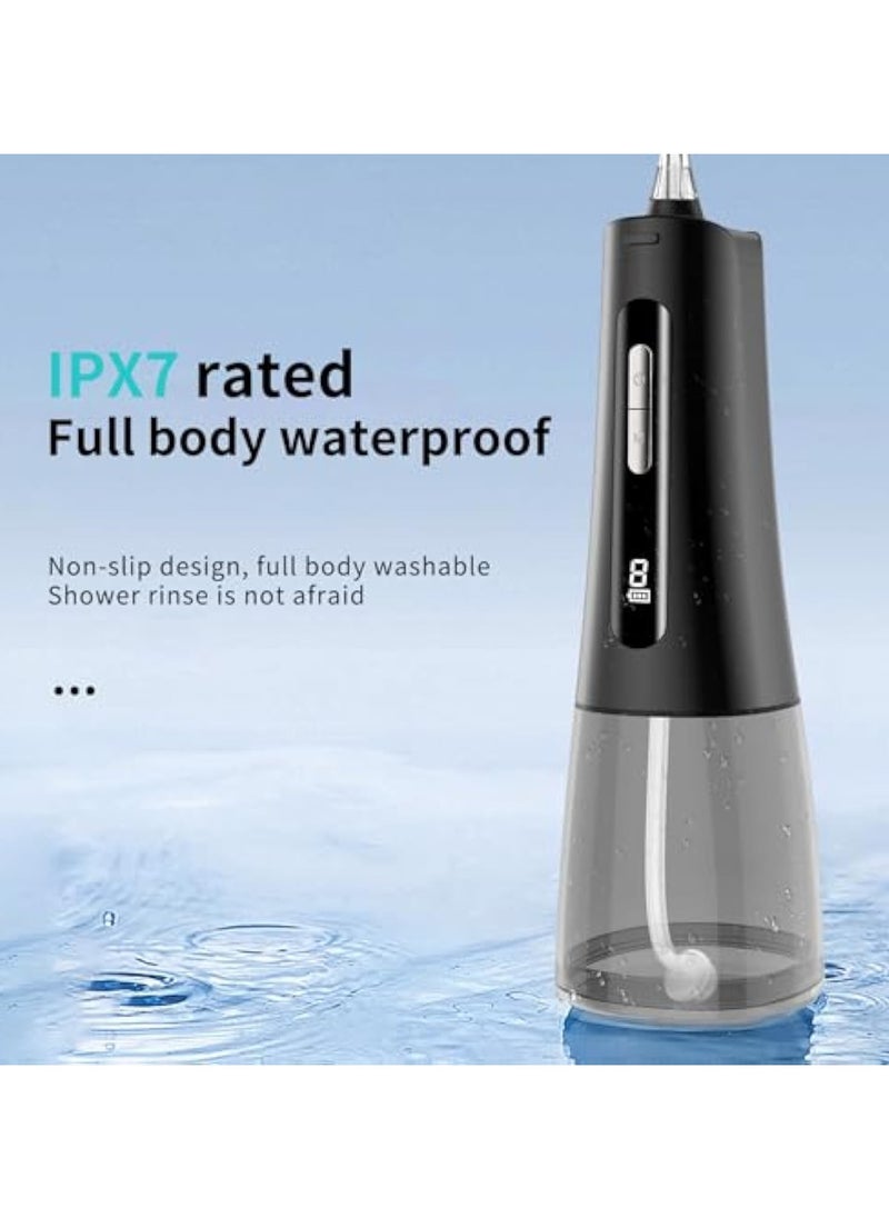 Apexll Cordless Water Flosser – Rechargeable Oral Irrigator with 4 Modes & 9 Intensity Levels, 300ML BPA-Free Tank, Long Battery Life, IPX7 Waterproof, Ideal for Deep Teeth Cleaning  - Image 5