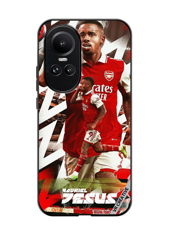 VR CREATIVE Protective Case Cover For Oppo Reno 10 Pro Gabriel Jesus Design Multicolour - Image 1