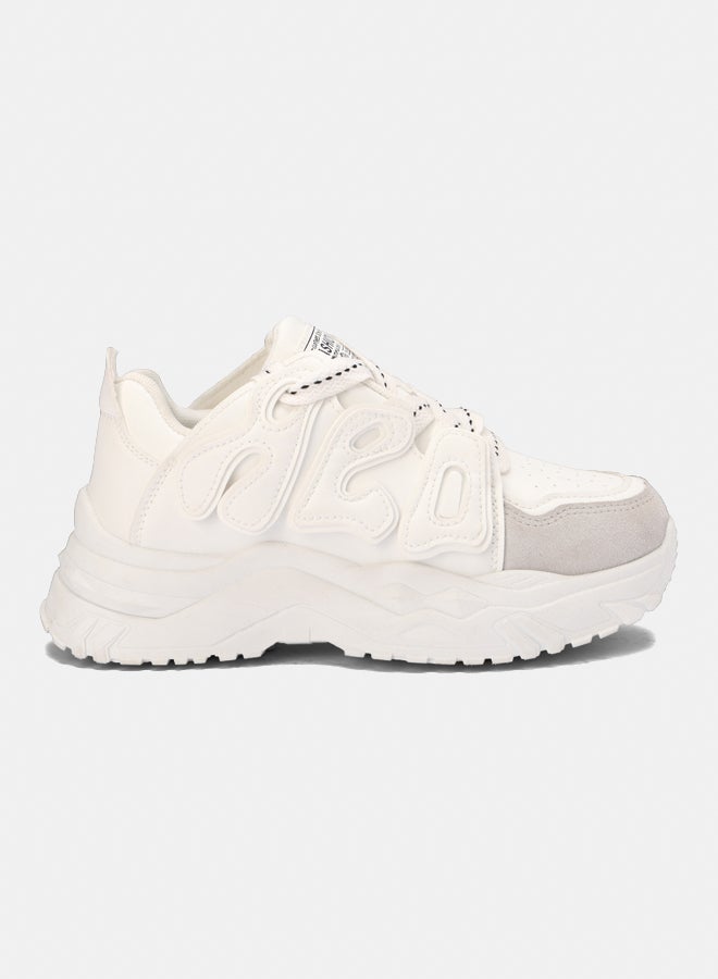 Grinta Women Sneakers - White&Grey - Image 2