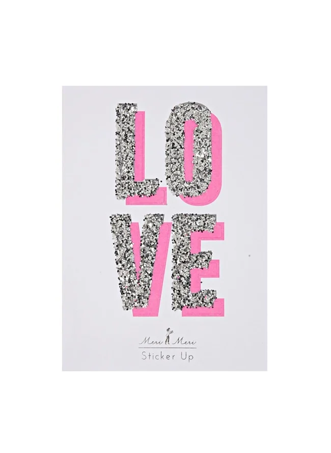 Meri Meri Glitter Love Stickers