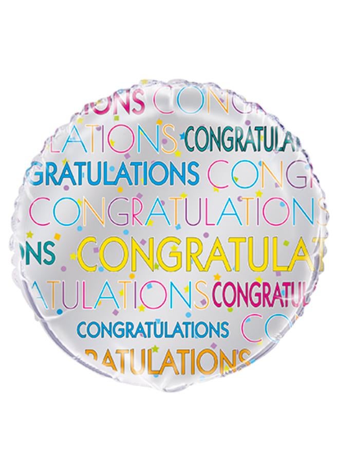 Unique Bright Star Congratulations Foil Balloon 18" - Image 1