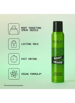 REDKEN Redken Quick Tease 15 Backcombing Finishing Spray, For All Hair Types, Enhances Texture & Volume, Maximum Control, 5.3 Oz  - Image 4