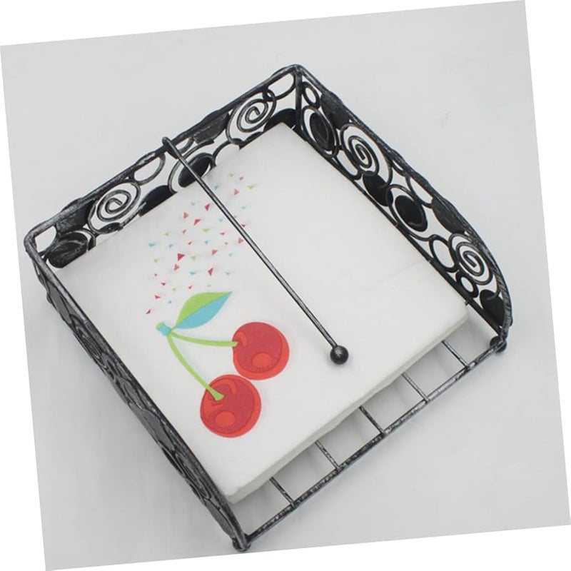 Valiclud 20 ورقة مناديل ورقية مطبوعة بتصميم الكرز، مصنوعة من لب الخشب الماص للحفلات وأعياد الميلاد والعشاء - Image 3