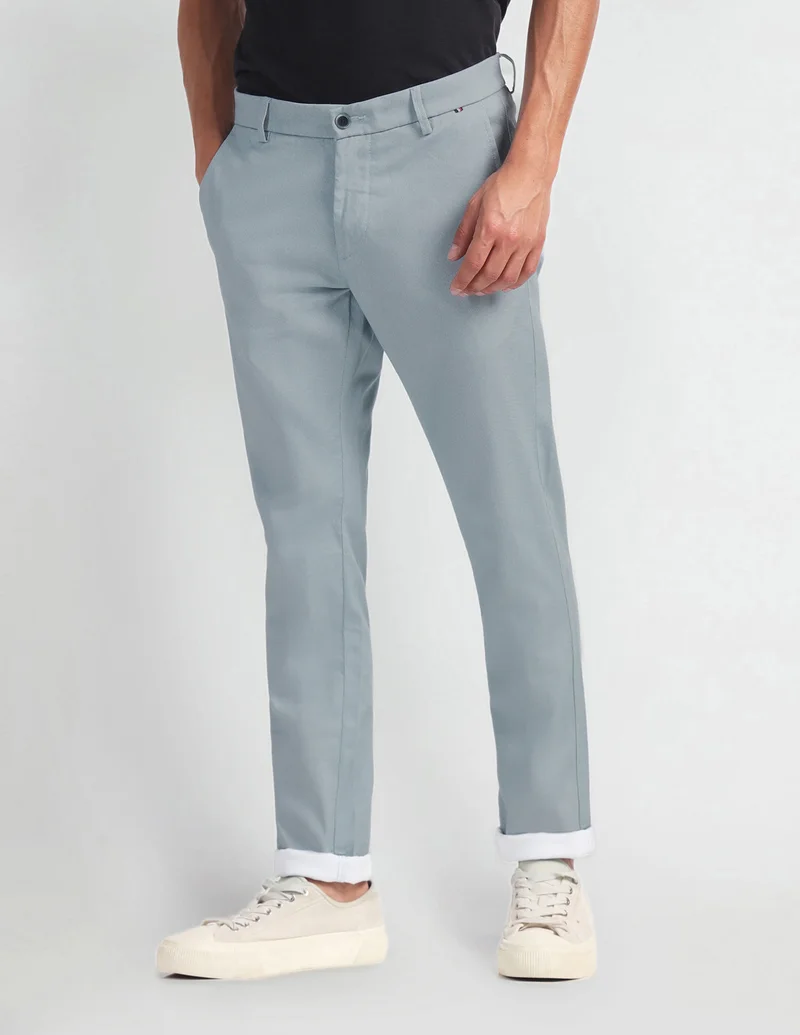 Solid Smart Flex Trousers