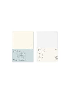Midori Md Notebook - A5 Grid Paper (15003006) + Md Notebook Cover And Lt; A5 And Gt (49360006) -Value Set