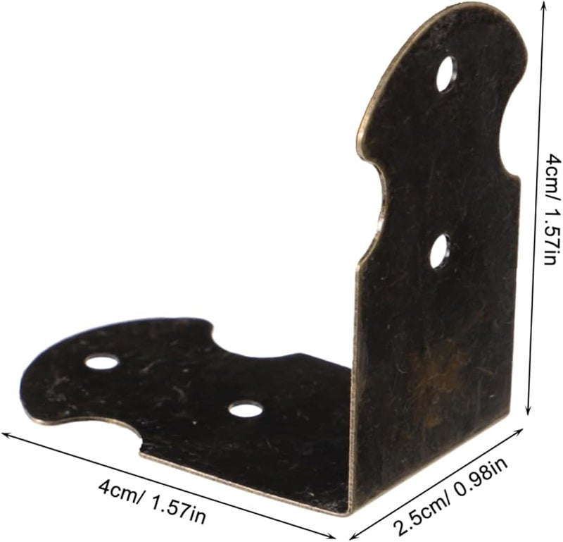 Antique Style Wooden Box Corner Protectors Decorative Edges Metal Furniture Guards Vintage Craft Accessories 20pcs - Image 2