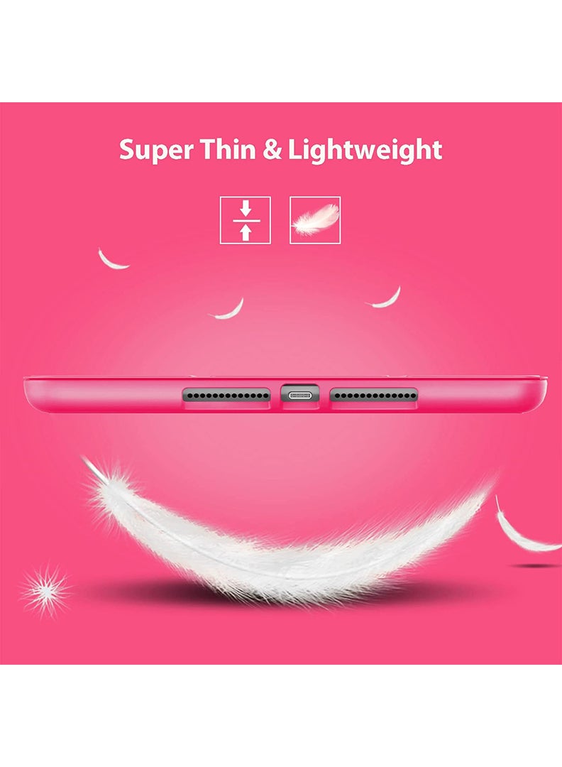 Theodor حافظة حماية ذكية مع حامل قلم لجهاز iPad Air 3 مقاس 10.5 بوصة (الجيل الثالث) 2019، حافظة رفيعة بغطاء خلفي صلب مع حامل قلم - أحمر بطيخ - Image 3