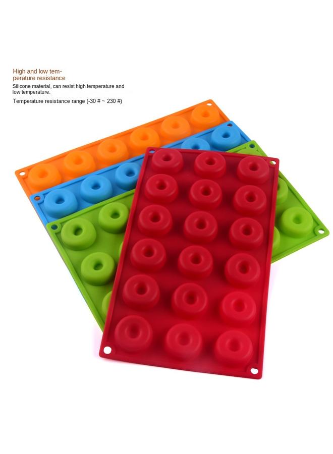 Bluejw In Stock Silicone 18 Donut Cake Mold Cookie Mold Silicone Baking Circle Mold High Temperature Resistant - Image 4