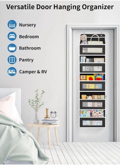 Generic Storage hanging bag, large storage space 0.099 cubic meters, suitable for kitchen, bathroom, bedroom family storage space, storage dolls, cosmetics, sanitary products, bras and underwear, socks, slippers, combs, etc. Hanging door hanging wall, folding storage, easy to clean  - Image 3