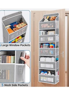 Generic Storage hanging bag, large storage space 0.099 cubic meters, suitable for kitchen, bathroom, bedroom family storage space, storage dolls, cosmetics, sanitary products, bras and underwear, socks, slippers, combs, etc. Hanging door hanging wall, folding storage, easy to clean  - Image 4