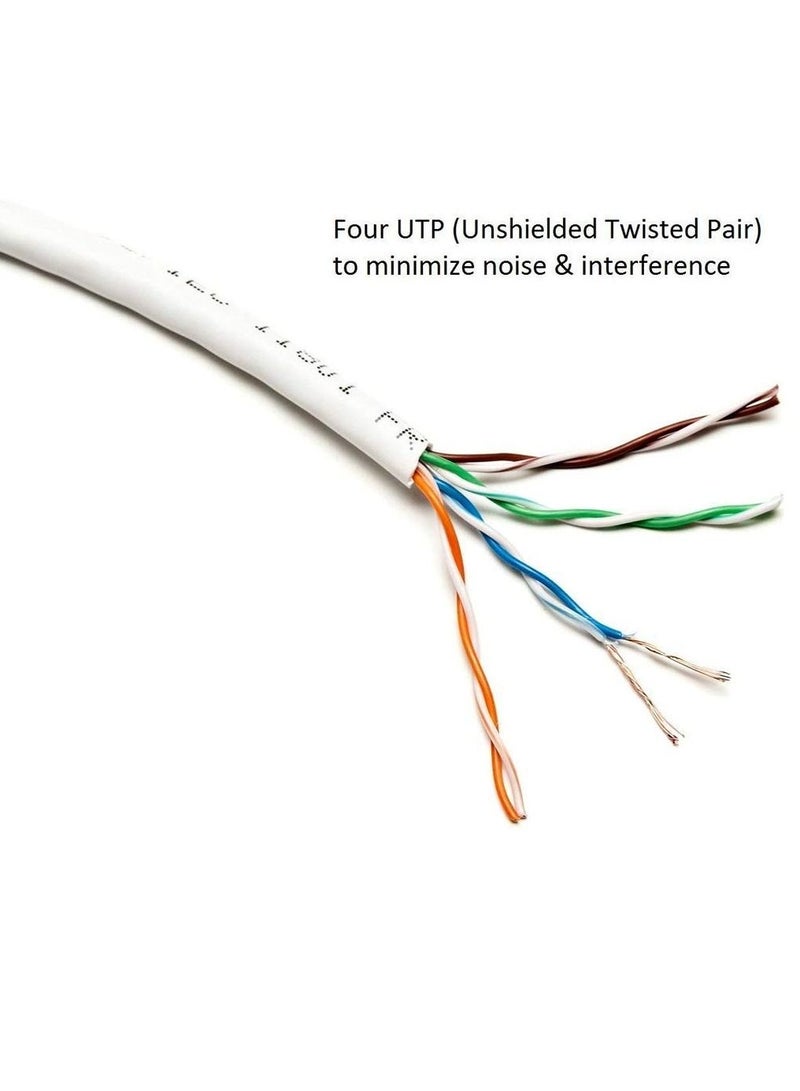 Kuwes Fast Cat. 6 Plus 20meter RJ45 Ultra High Speed LAN Network Cable With Heavy Duty Gold Plated Connectors Waterproof And Durable (20 Meter) - Image 4