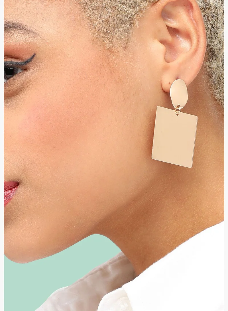 SOHI Gold Plated Party Designer Drop Earring For Women