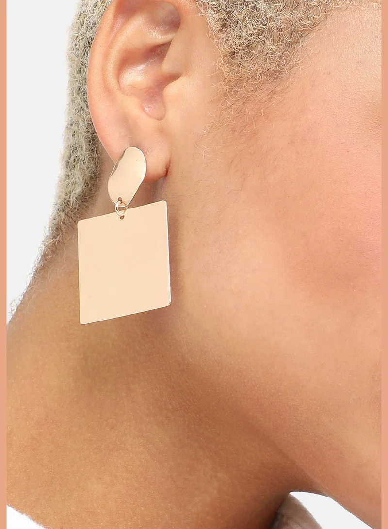 SOHI Gold Plated Party Designer Drop Earring For Women