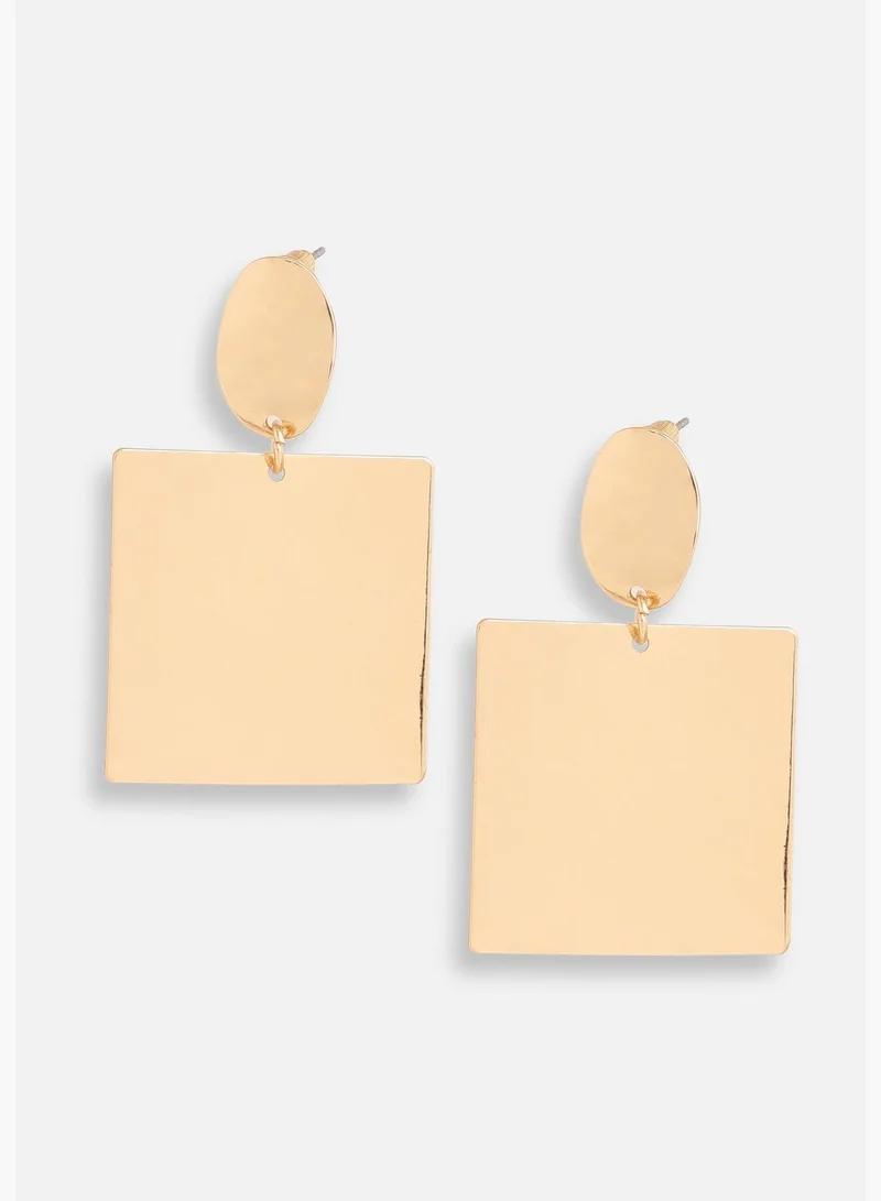 SOHI Gold Plated Party Designer Drop Earring For Women
