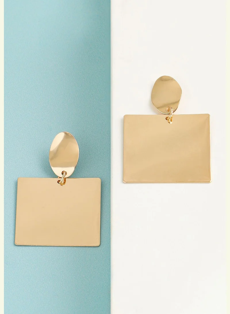 SOHI Gold Plated Party Designer Drop Earring For Women
