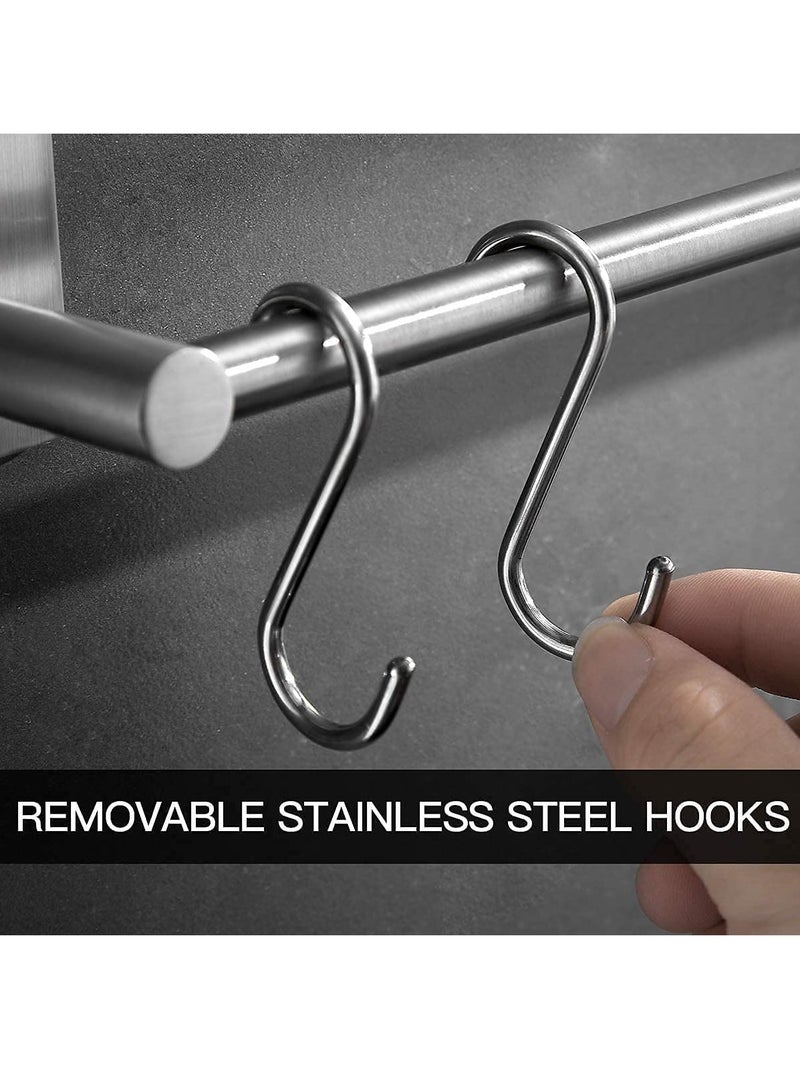 GGEROU Towel Rack,Bathroom Stainless Steel Towel Holder,Wall Mount Towel Hanger,foldable towel bar rack,for Bathroom and Lavatory - Image 3