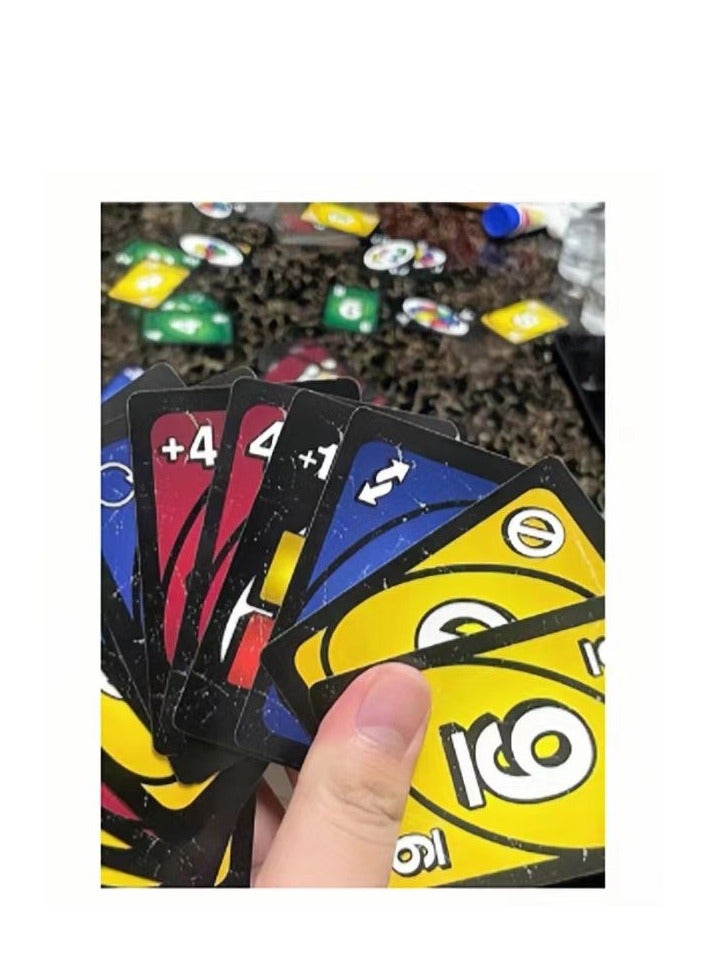 Mattel Games Em No  Card Game - New Party Table Family Entertainment UNO Games - Are Wild for 2-10 Players, 7+Years Old - Image 2