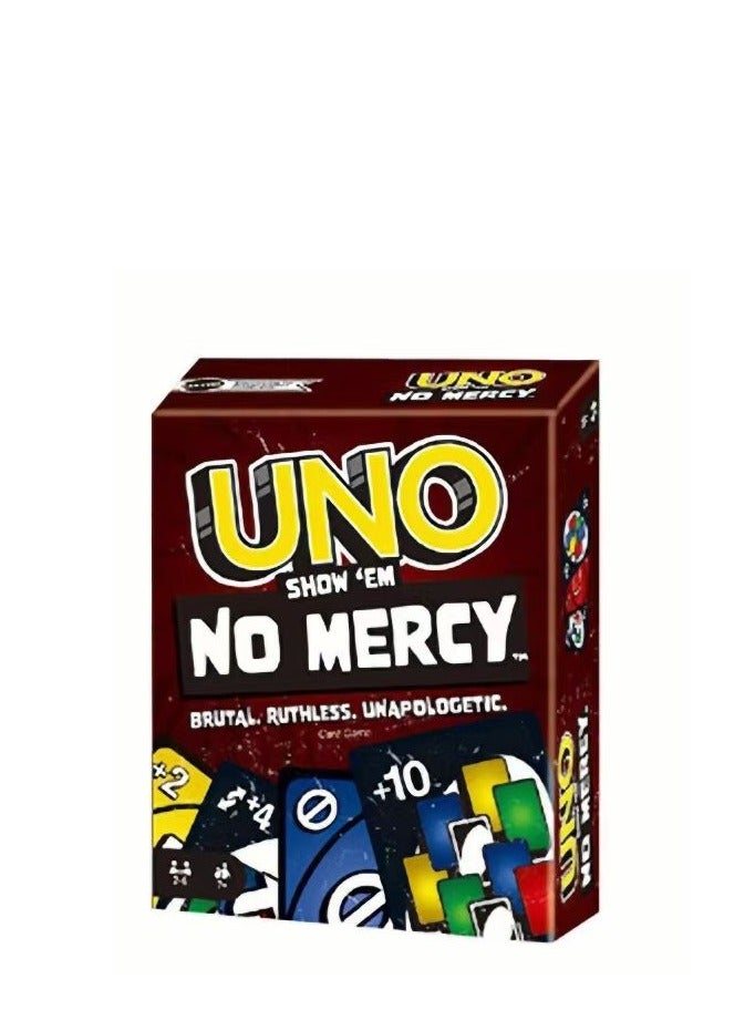Mattel Games Em No  Card Game - New Party Table Family Entertainment UNO Games - Are Wild for 2-10 Players, 7+Years Old - Image 1
