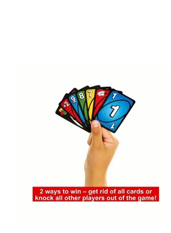 Mattel Games Em No  Card Game - New Party Table Family Entertainment UNO Games - Are Wild for 2-10 Players, 7+Years Old - Image 5